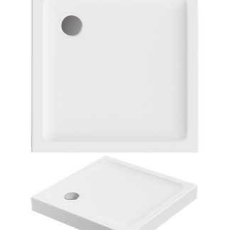 N-Smart Sevi-C szögletes akril zuhanytálca 80 x 80 x 11 cm - BRNA.LUP.080.080.WHC