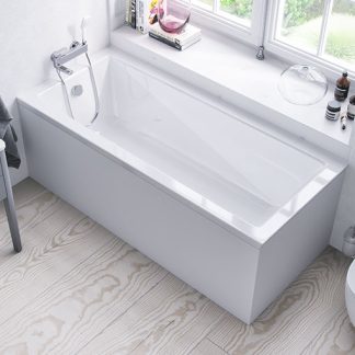 Niwell Wave 160 x 70 egyenes akril fürdőkád - WANW.WAV.160.070.WH