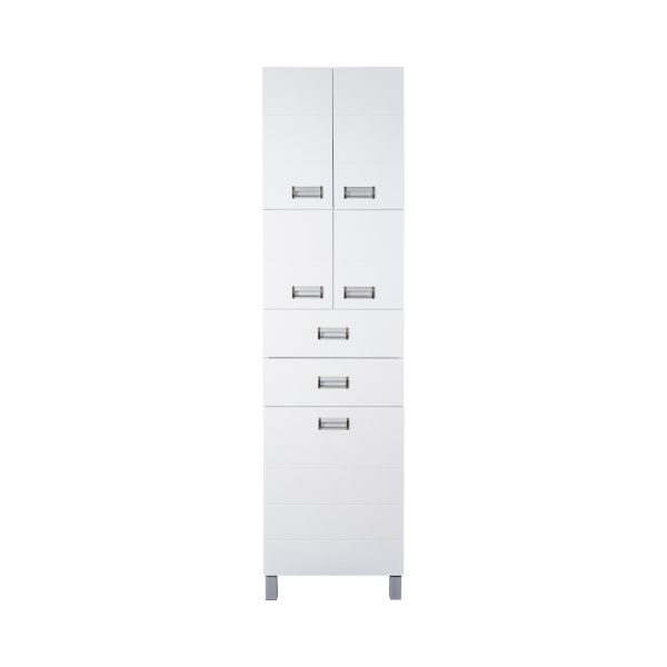 Viva STYLE fürdőszobai ÁLLÓSZEKRÉNY 192 magas szennyestartós -50 x 35 x 192 cm - 6-530A