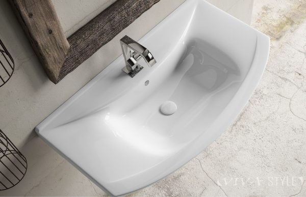 Sanovit ZENON - porcelán mosdókagyló - 95 x 51 cm - 6095-KL - Image 2
