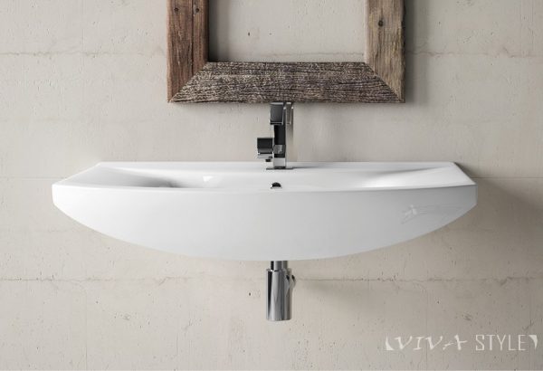Sanovit ZENON - porcelán mosdókagyló - 95 x 51 cm - 6095-KL - Image 3