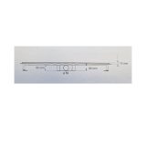 Euro Standard zuhanyfolyóka - MATT FEKETE - Ø 50 mm kifolyással - 60 cm - Image 6