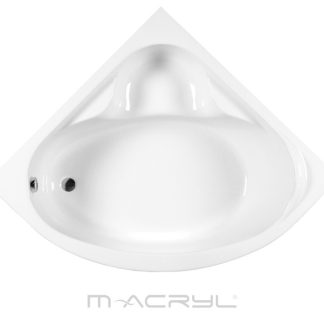 M-acryl Ida akril szimmetrikus sarok fürdőkád tartóláb szettel 120 x 120 cm