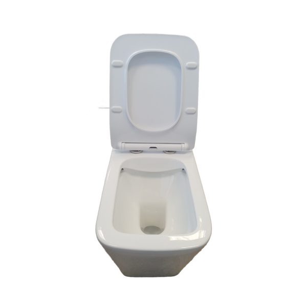 Eros QUADRO álló WC ülőkével komplett - perem nélküli öblítés - alsó / hátsó kifolyású - Image 2