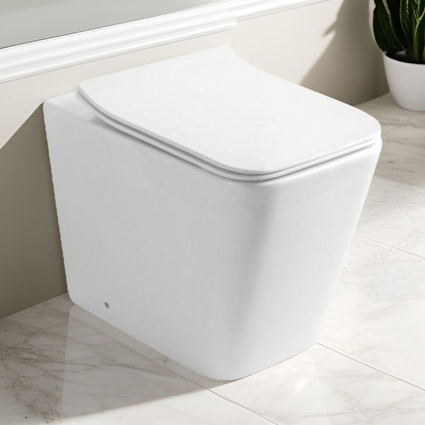 Eros QUADRO álló WC ülőkével komplett - perem nélküli öblítés - alsó / hátsó kifolyású - Image 3