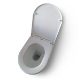 Eros OVAL padlón álló WC - WC ülőkével komplett - perem nélküli öblítés - alsó / hátsó kifolyású - Image 2