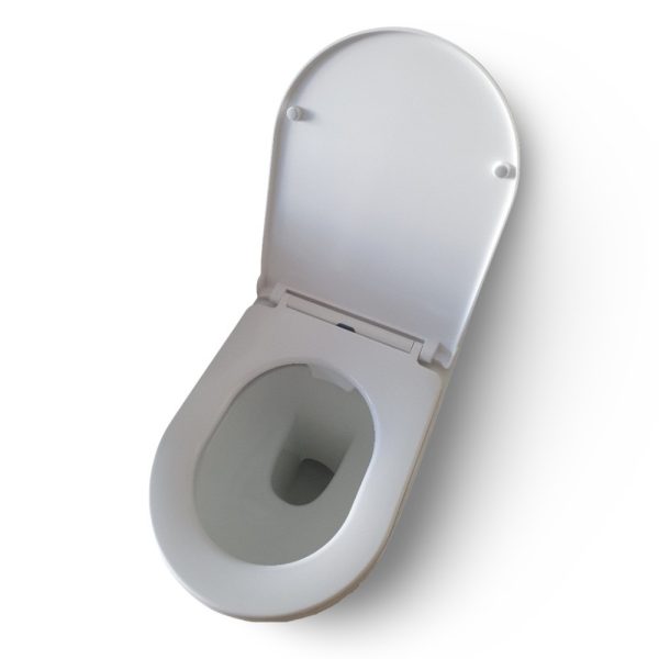 Eros OVAL álló WC ülőkével komplett - perem nélküli öblítés - alsó / hátsó kifolyású - Image 2