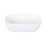 EROS SMILE 3 - PULTRA ültethető - Top Counter - porcelán mosdó - MATT FEHÉR - 46,5 x 32,5 x 13 cm - Image 2
