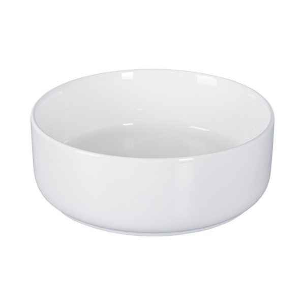 EROS SIMPLE 8 - PULTRA ültethető - Top Counter - porcelán mosdó - MATT FEHÉR - 36 x 36 x 13 cm - Image 2