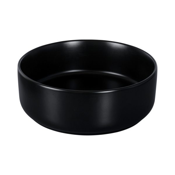 EROS SIMPLE 8 - PULTRA ültethető - Top Counter - porcelán mosdó - MATT FEKETE - 36 x 36 x 13 cm - Image 2