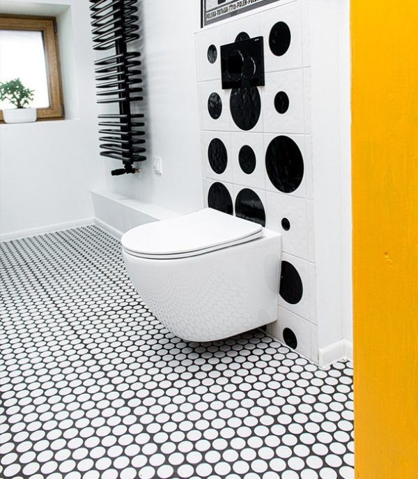 Eros SINTO fali WC - perem nélküli kivitel - WC ülőkével - mély öblítésű - FEHÉR - 49 cm - 82SB1043 - Image 6