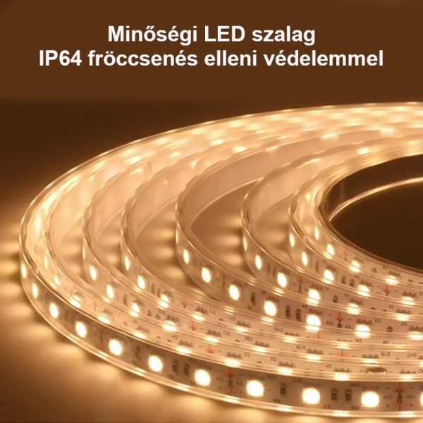 Viva AURA fürdőszoba tükör - érintőkapcsolós - páramenetesítős - órával - LED - FEKVŐ - 80 x 60 cm - Image 9