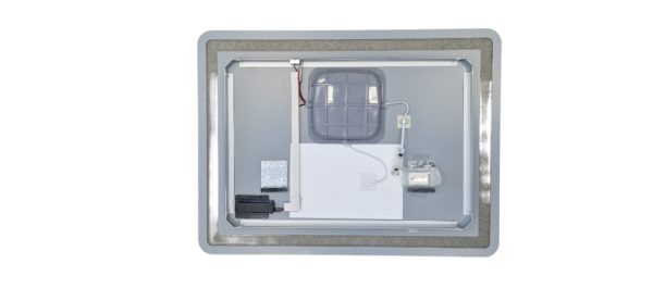 Viva AURA Led TOUCH fürdőszobai tükör - páramenetesítővel - órával - fekvő - 100 x 70 cm - 83440006 - Image 4