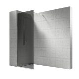 Vela Banyo WALK IN zuhanyfal - 8 mm vízlepergető FÜSTÜVEG - 110 x 200 cm