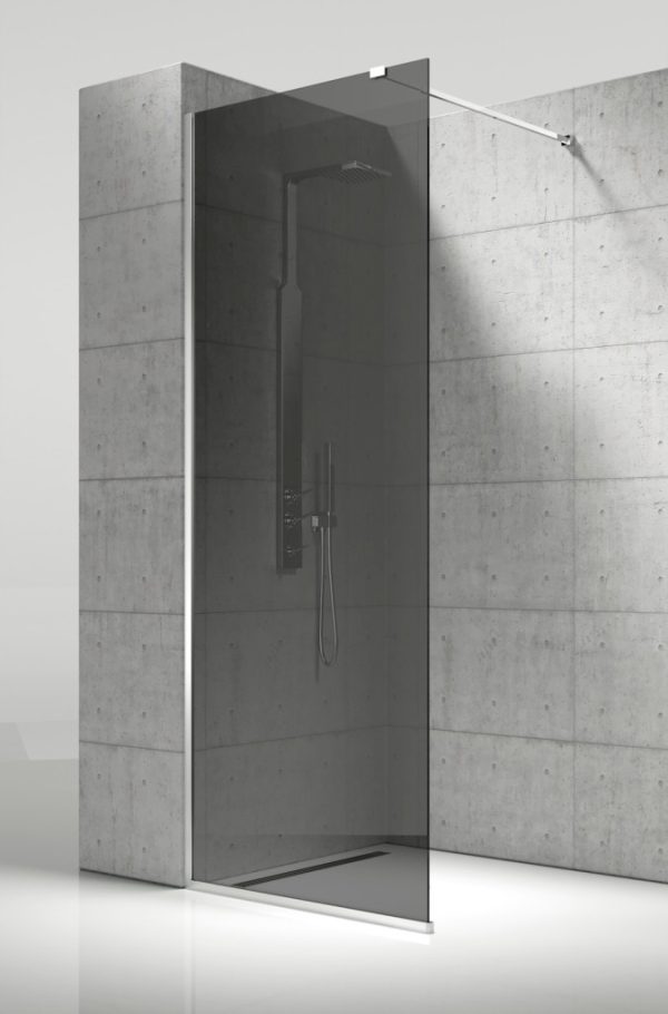Vela Banyo WALK IN zuhanyfal - 8 mm vízlepergető FÜSTÜVEG - 110 x 200 cm - 84F11011 - Image 3