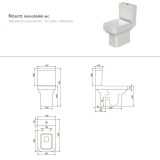 CeraStyle NOURA monoblokk WC - mély öblítésű - Image 5