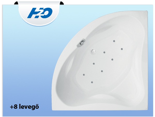 H2O +8 levegő fúvóka masszázsrendszer fürdőkádba