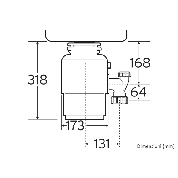 Insinkerator Model 56+2 AS konyhamalac pneumatikus kapcsolóval - 77970T - Image 2