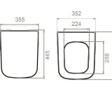 CeraStyle DURU WC ülőke - duroplast - lecsapódásgátlós - könnyen levehető - klikk rendszerű - Image 7