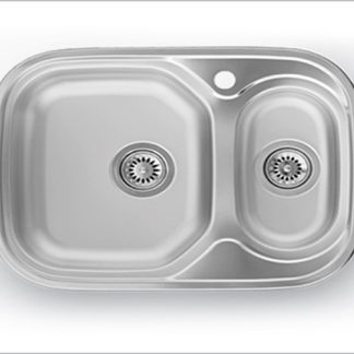 Artenova AEB 640 rozsdamentes egy medencés gyümölcsmosós mosogató tálca 650 x 490 x 160/90 mm