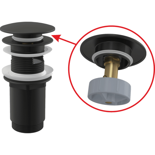 Alcaplast A392Black klik-klak mosdó leeresztő 5/4″ – fekete