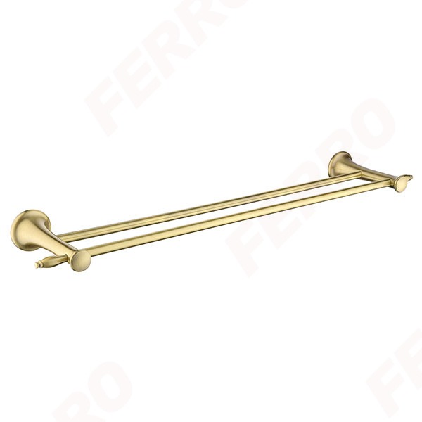Ferro AAI10BR Antica fürdőszobai 60 cm-es dupla törölközőtartó antik bronz színben