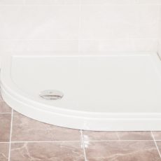 Favorit ULTRA SLIM zuhanytálca íves - szaniter akril - leeresztővel - szifonnal - 80 x 80 cm - AL4015
