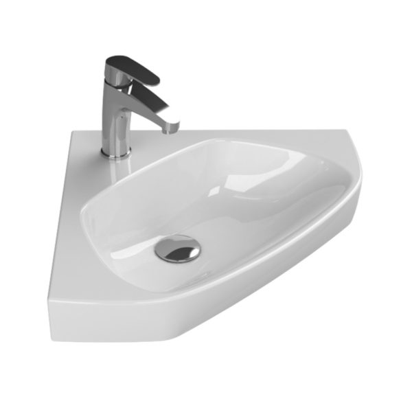 Viva STYLE Arda sarokszekrény CeraStyle Arda porcelán sarokmosdóval 46 x 46 cm - JOBBOS - Image 4