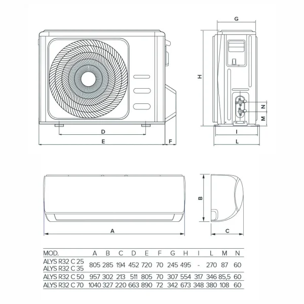 Ariston Alys Monosplit fali légkondicionáló - klíma - Image 3