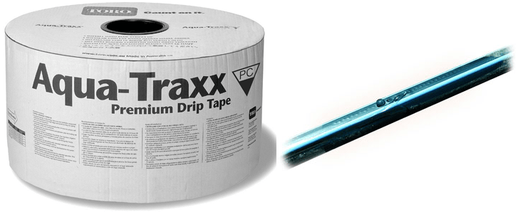 Poliext Aqua-traxx csepegtető szalag 20 cm osztás 6mil ( 0,15 mm ) - 9,98 liter/óra/méter 09220020
