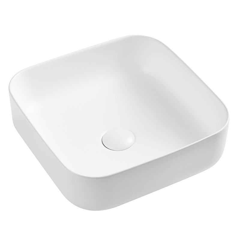 Wellis Azalea Matt fehér pultra építhető porcelán mosdó 39 × 39 cm WF00086