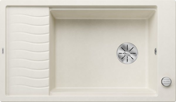 Blanco ELON XL 8 S csepptálcás gránit mosogató törtfehér InFino 860 x 500 x 190 mm - 527073