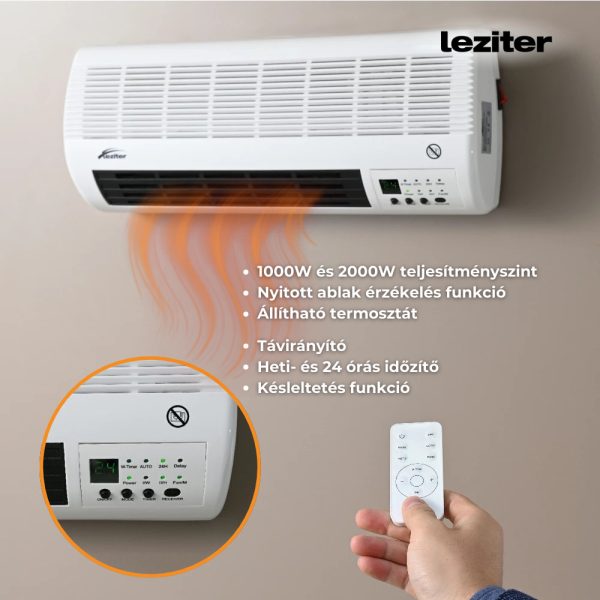 Thira elektromos fali fűtőtest 1000W/2000W - BPT-2000B-4501L-ERP - Image 4