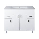 Viva STYLE Ekonomik PLUS 100 lábon álló fürdőszobabútor Sanovit SOFT 13100 mosdóval 100 x 45,5 cm