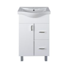 Viva STYLE Bianka 55 lábon álló fürdőszobabútor 2 fiókos Sanovit ALBATROS 10055 mosdókagyló 55x45 cm