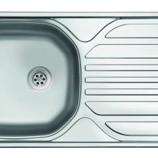 Evido BASIC rozsdamentes csepptálcás mosogató 86 x 43,5 x 15,5 cm - 105685