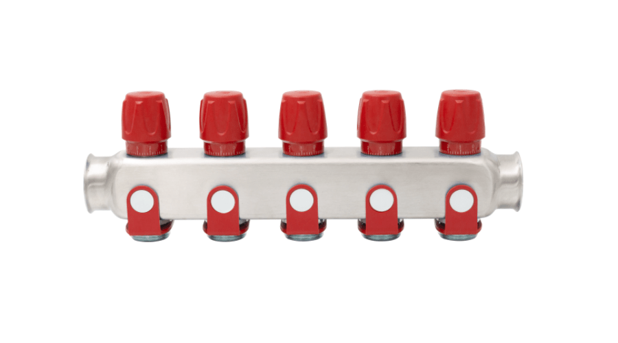 Everline EVP-DSD3411 rozsdamentes szelepes osztó 3/4" eurokónusz csatlakozókkal