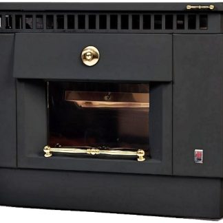 FÉG Zeusz F8.50 fali parapetes gázkonvektor-zárt égésterű fekete színben