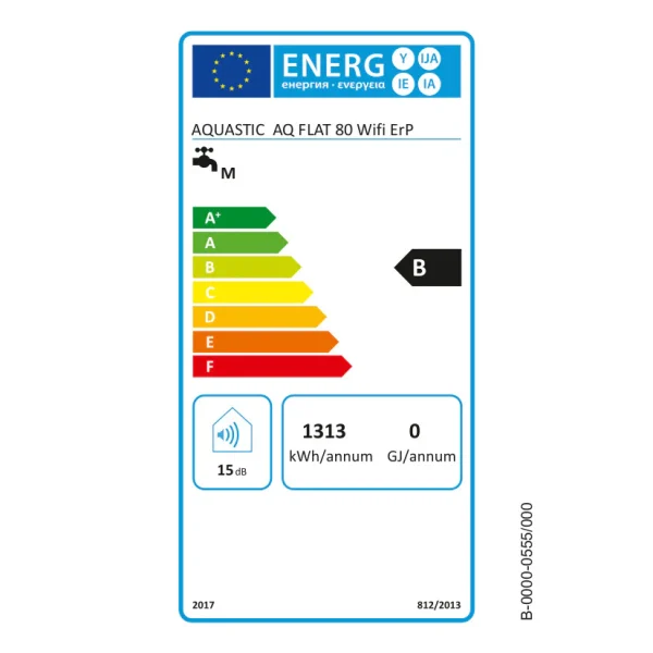Hajdu Aquastic AQ Flat Wifi 80 ErP elektromos vízmelegítő - 2111813550 - Image 3