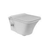 CeraStyle IBIZA fali WC - MATT FEHÉR - BEÉPÍTETT bidé funkcióval - perem nélküli - mély öblítés - Image 2