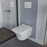 CeraStyle IBIZA fali WC - MATT FEHÉR - BEÉPÍTETT bidé funkcióval - perem nélküli - mély öblítés - Image 3
