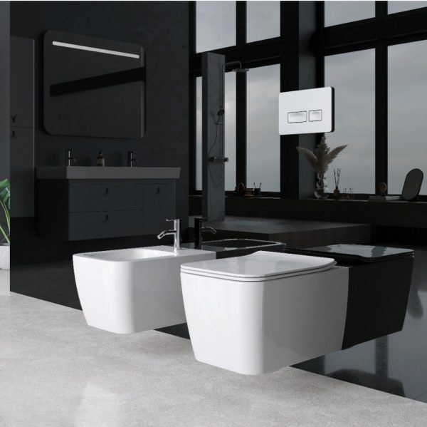 CeraStyle HERA fali WC - MATT FEHÉR - rimless - perem nélküli - rejtett szerelésű - mély öblítés - HC01706PN04 - Image 3