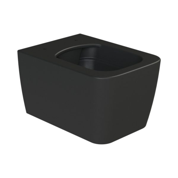 CeraStyle HERA fali WC - MATT FEKETE - rimless - perem nélküli - rejtett szerelésű - mély öblítés - HC01706PN05