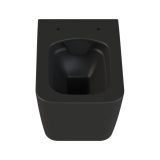 CeraStyle HERA fali WC - MATT FEKETE - rimless - perem nélküli - rejtett szerelésű - mély öblítés - Image 2