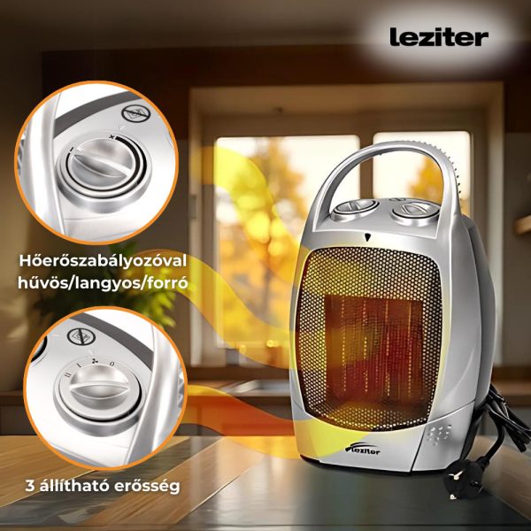 Loa elektromos kerámiabetétes hősugárzó 750W/1500W - HPC-D1501L - Image 4