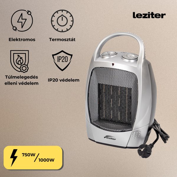 Loa elektromos kerámiabetétes hősugárzó 750W/1500W - HPC-D1501L - Image 6