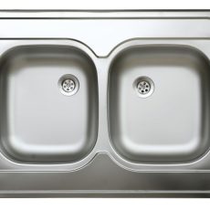 Livinox N-132 kétmedencés, teletetős rozsdamentes mosogató 800 x 600 x 135 mm