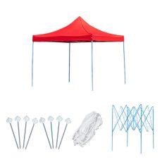 Összecsukható kerti pavilon 3x3 m - LKP-30-RED