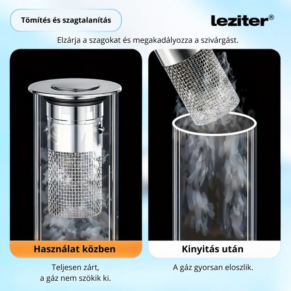 Klikk-Klakk lefolyódugó szűrővel rozsdamentes acél 60 mm - LLSZ-60 - Image 6