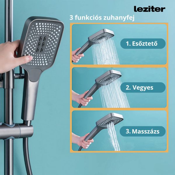 Eliz LMZSZ-BL multifunkciós fekete zuhanyrendszer - Image 5